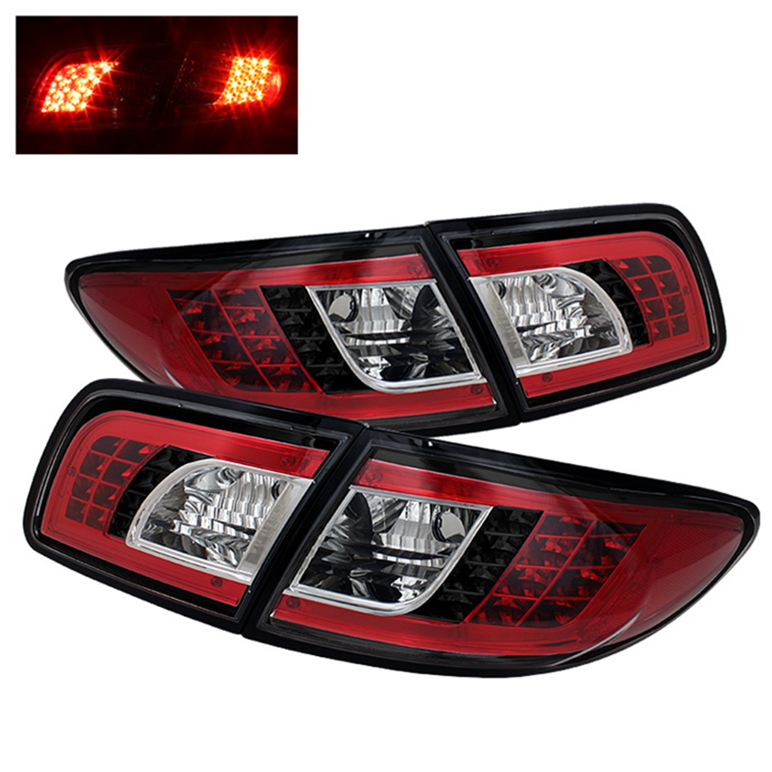 Spyder Auto Spyder Auto 5006066 LED Tail Lights Fits 03-05 6