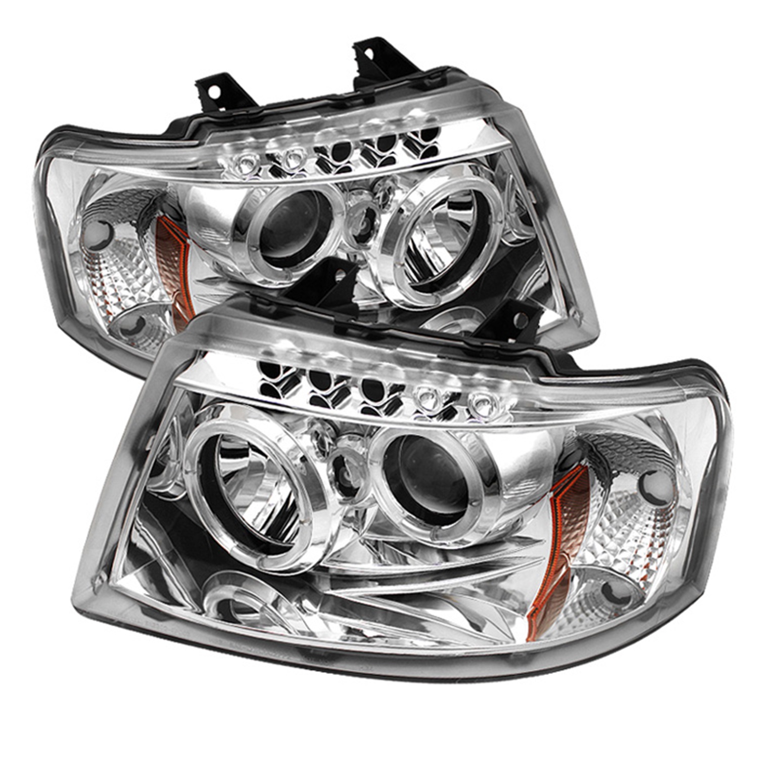 Spyder Auto Spyder Auto 5010124 Halo LED Projector Headlights Fits 03-06 Expedition