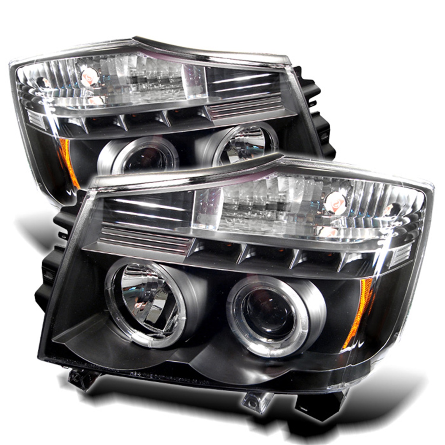 Spyder Auto Spyder Auto 5011572 Halo LED Projector Headlights Fits Armada Pathfinder Titan