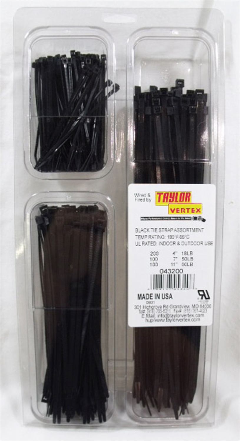 Taylor Cable Taylor Cable 43200 Cable Wire Ties Assortment