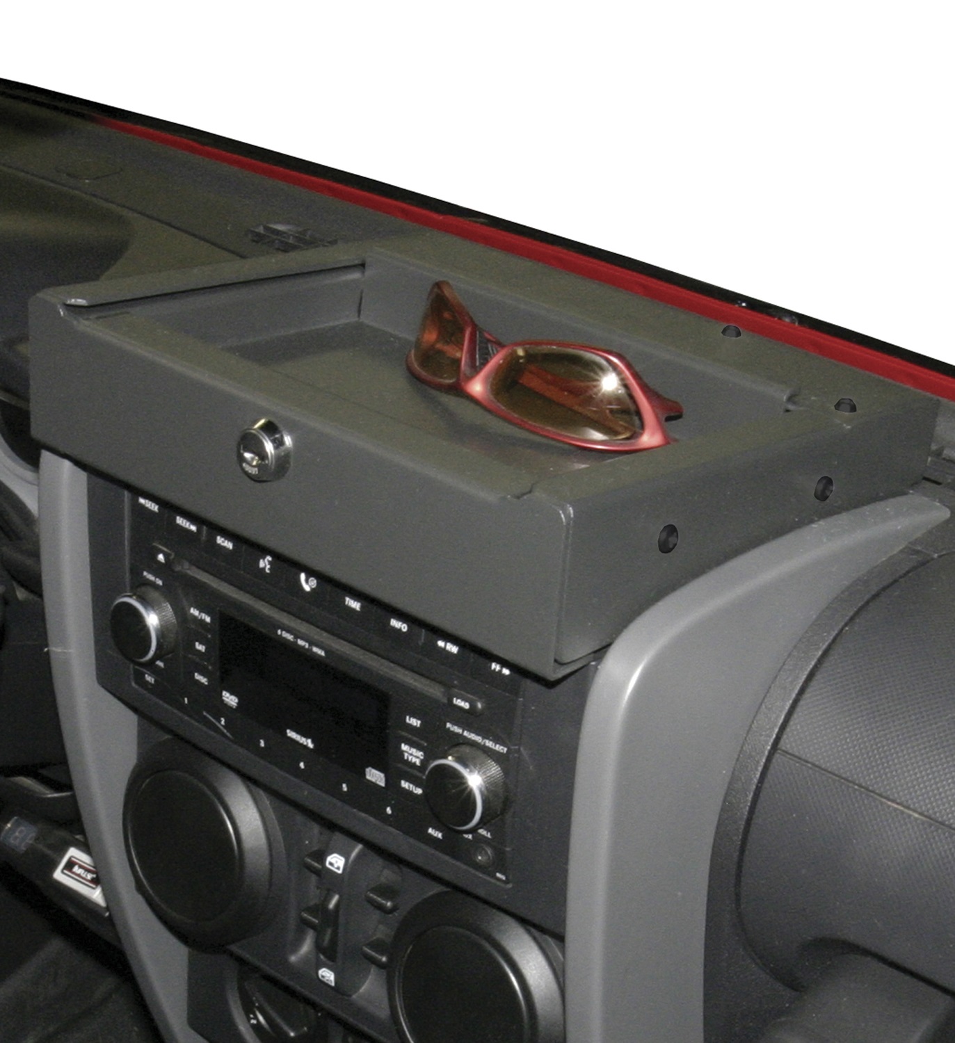 NEW Tuffy Security FlipNLock Stereo Cover 0710 Wrangler JK Radio