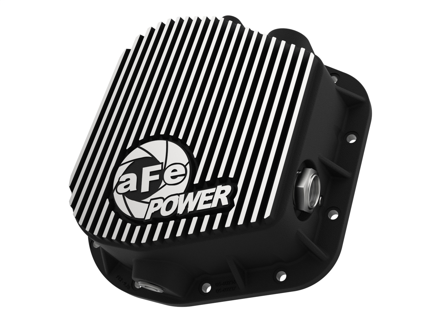 AFE Pro Series Rear Differential Cover Black w/ Machined Fins 46-70152