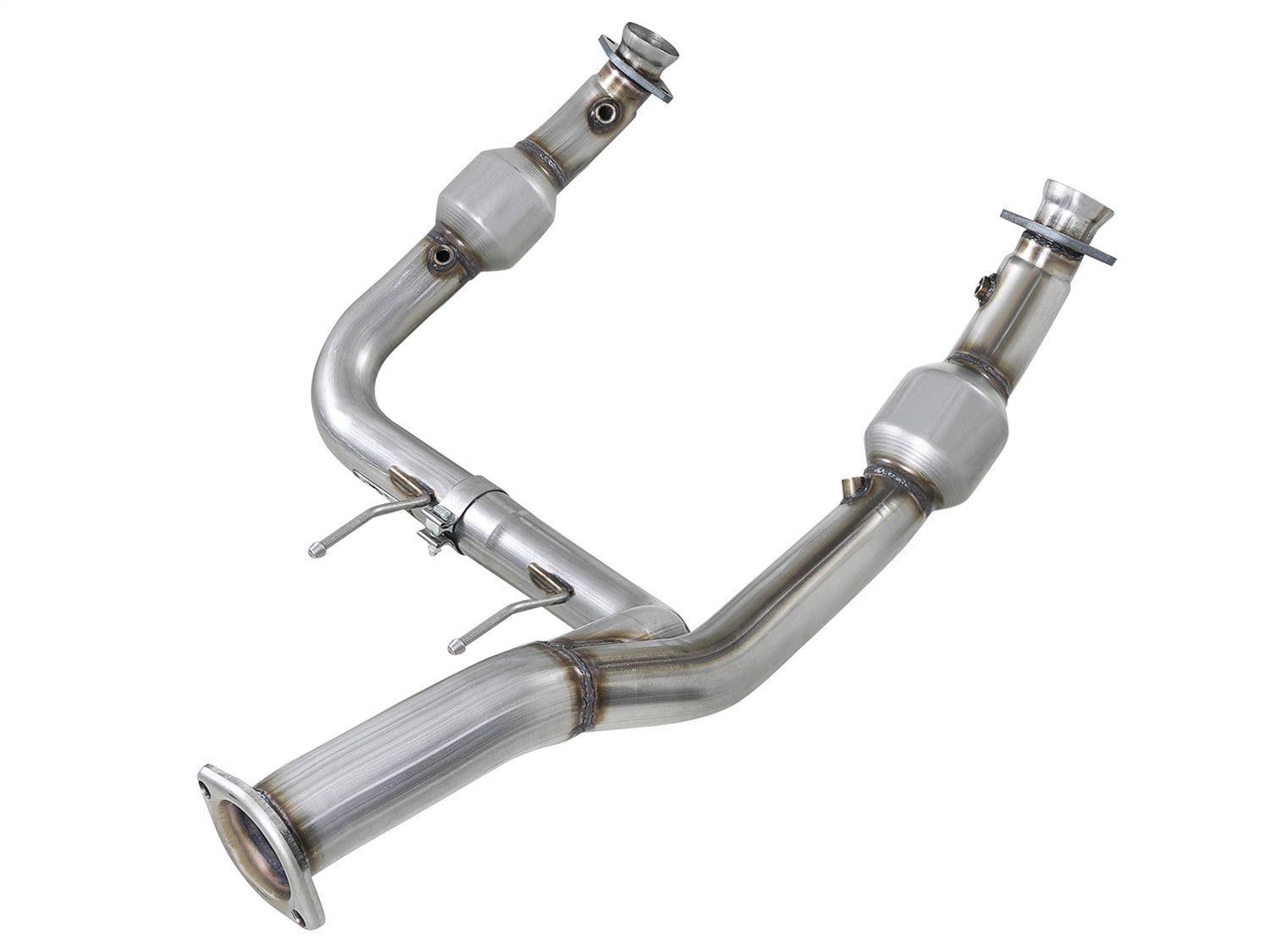 AFE Filters 48-43026-RC Street Series Twisted Steel Y-Pipe Exhaust System