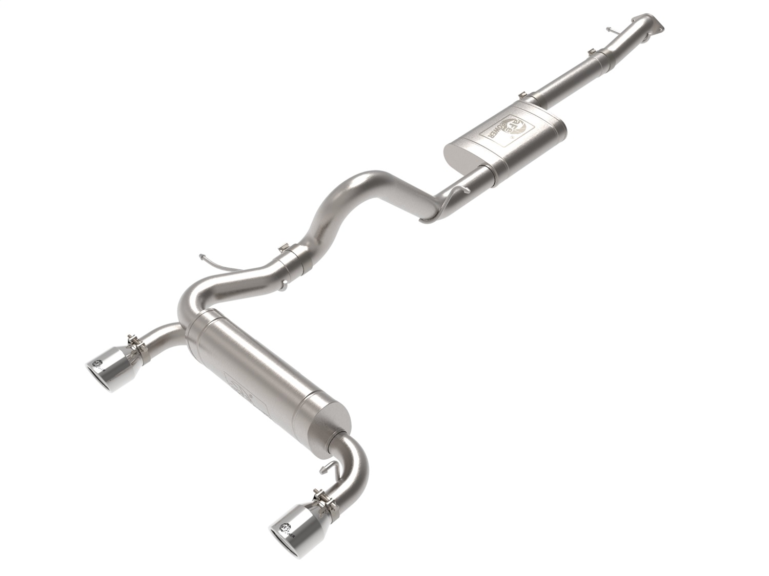 AFE Filters 49-33138-P Vulcan Series Cat-Back Exhaust System Fits 21-24 Bronco