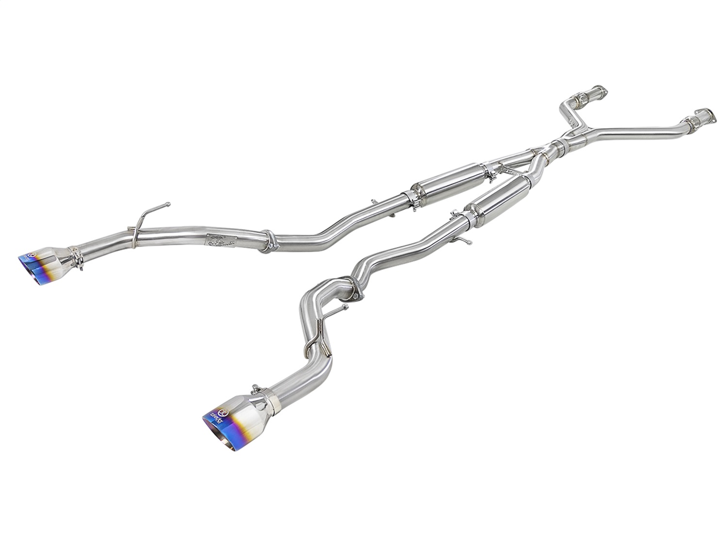 aFe Takeda 2.5in 304 SS Cat-Back Exhaust System For 16-18 Infiniti Q50 V6-3.0L