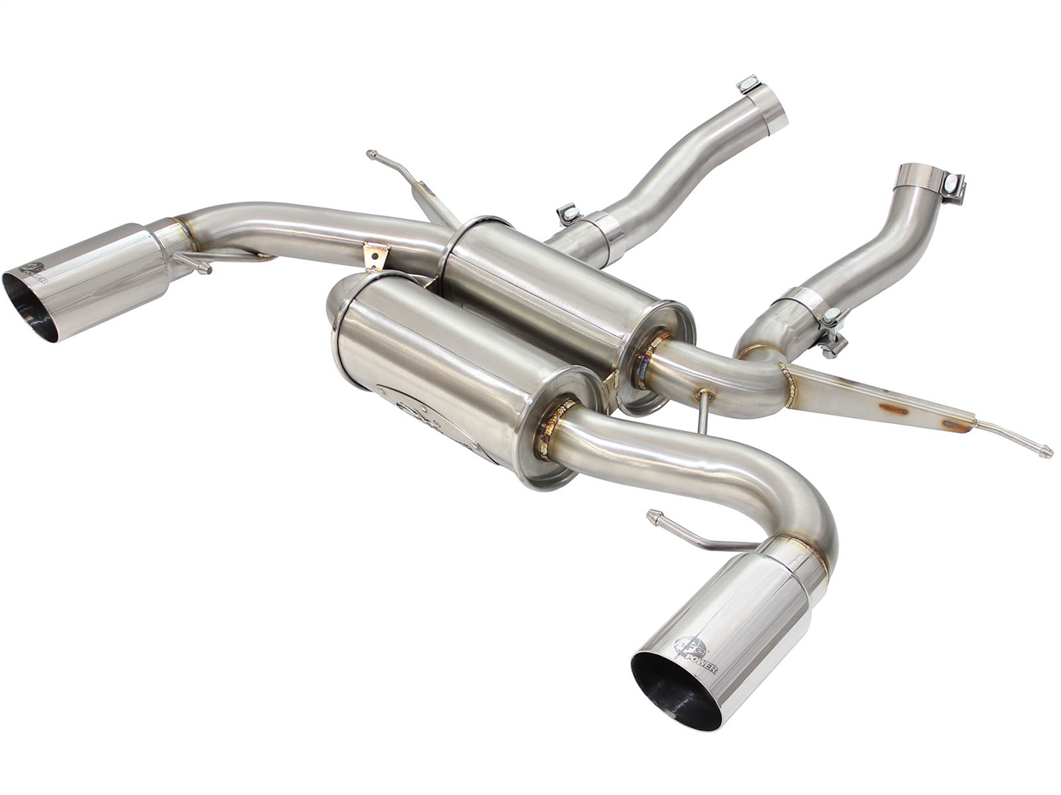 AFE Filters 49-36327-P MACH Force-XP Down-Pipe Back Exhaust System