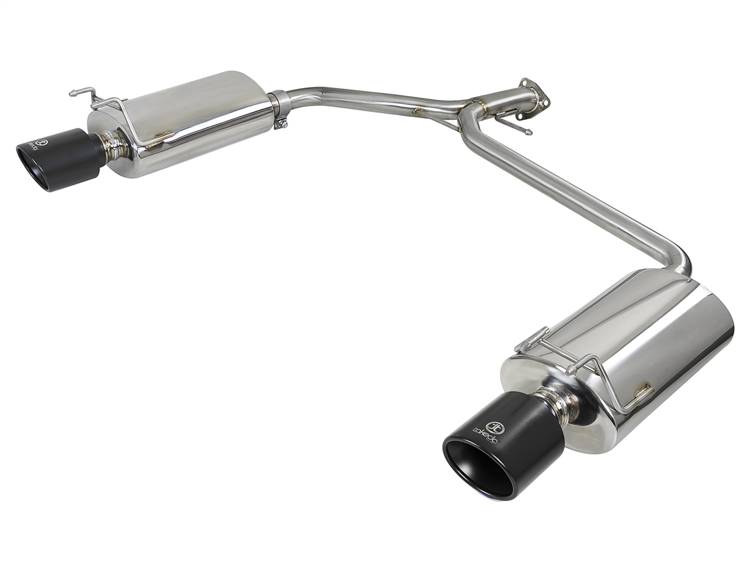 aFe for Takeda 2-1/4 IN to 1-3/4 IN Axle-Back Exhaust w/ Black Tips Honda Accord