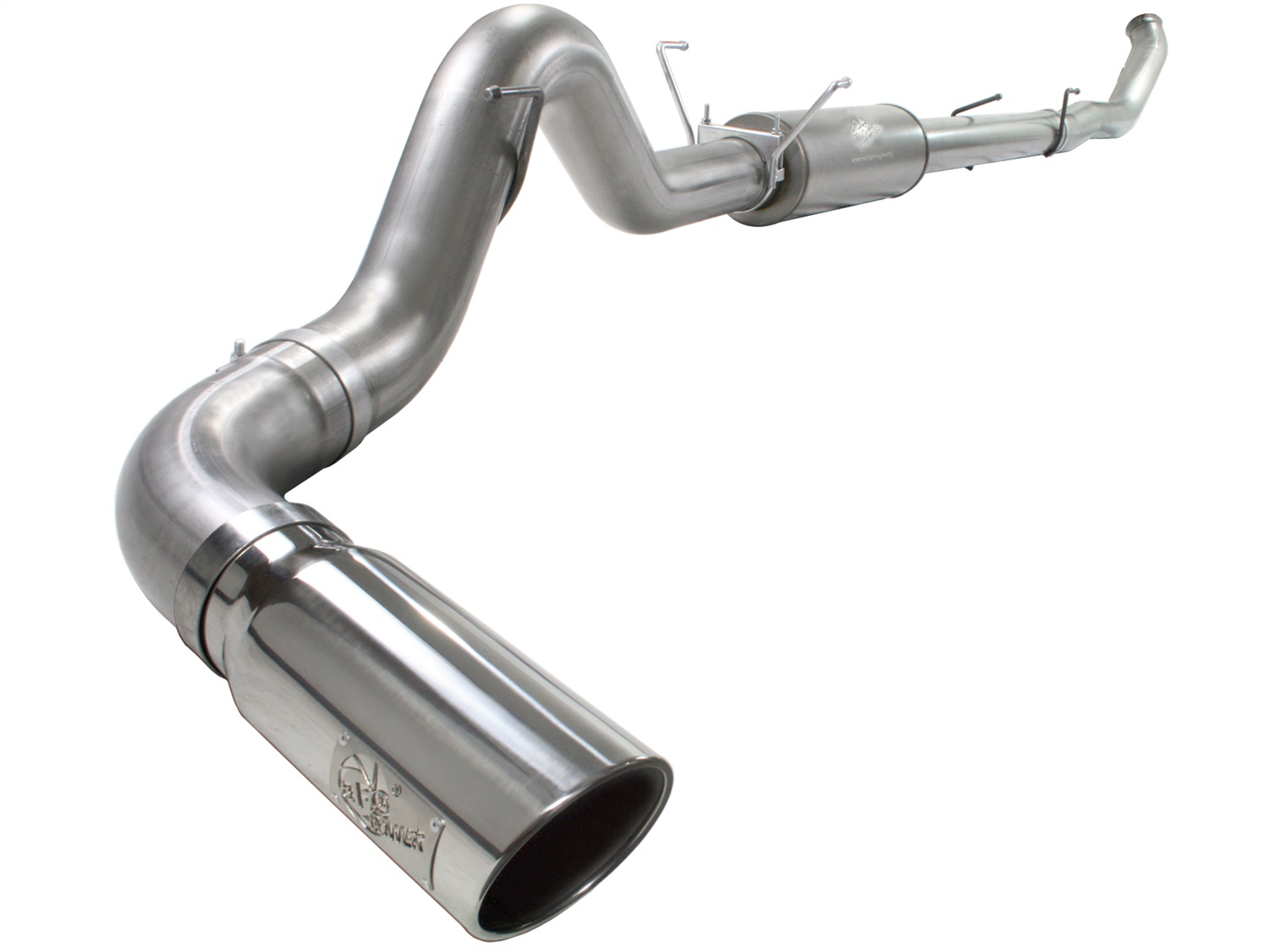 AFE Filters 49-42030-P LARGE Bore HD Turbo-Back Exhaust System