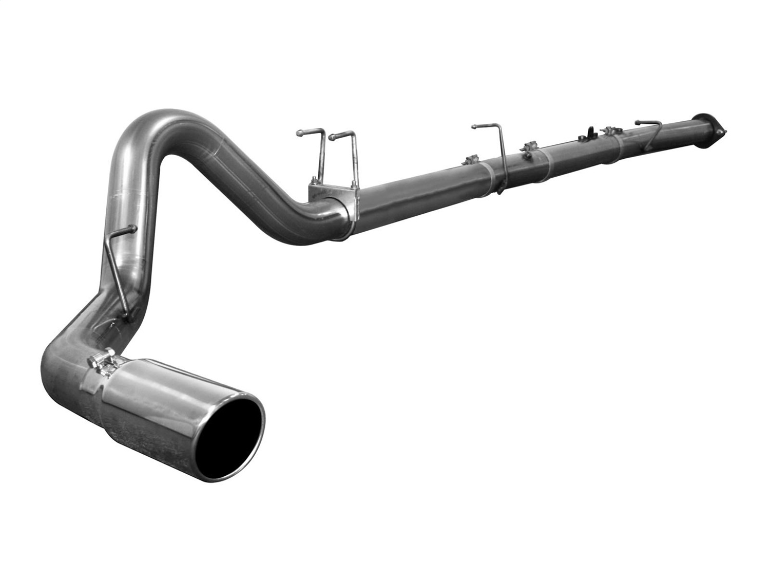 AFE Filters 49-43023NM LARGE Bore HD Down-Pipe Back Exhaust System