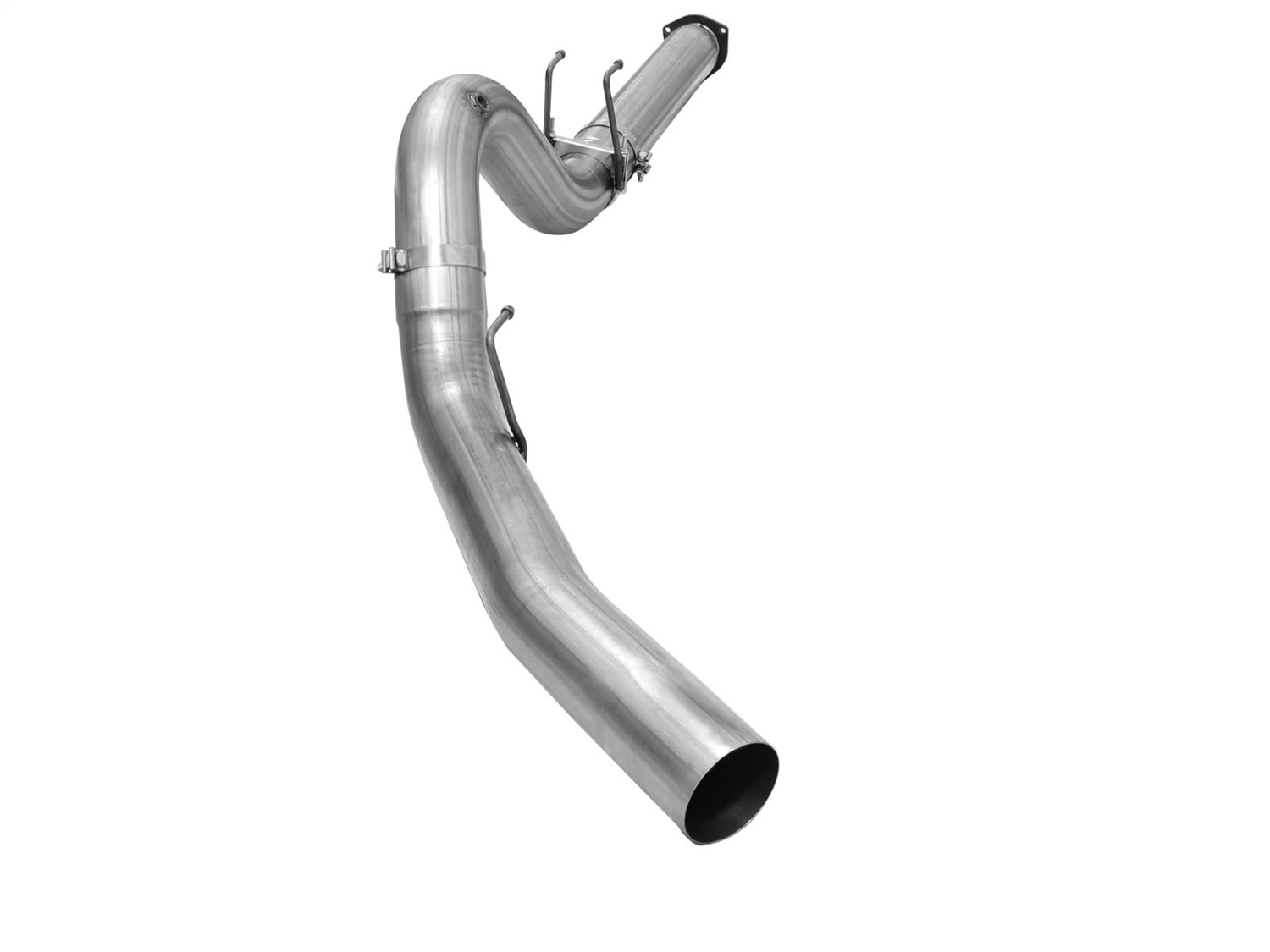 AFE Large Bore-HD 5in 409 Stainless Steel DPF-Back Exhaust System 49-43064
