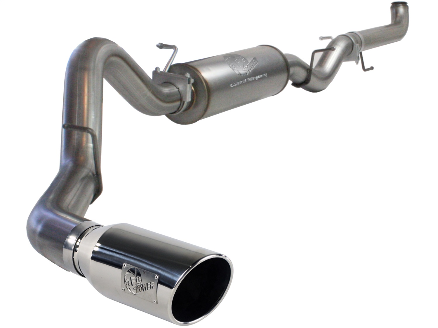 AFE Filters 49-44017-P LARGE Bore HD Down-Pipe Back Exhaust System