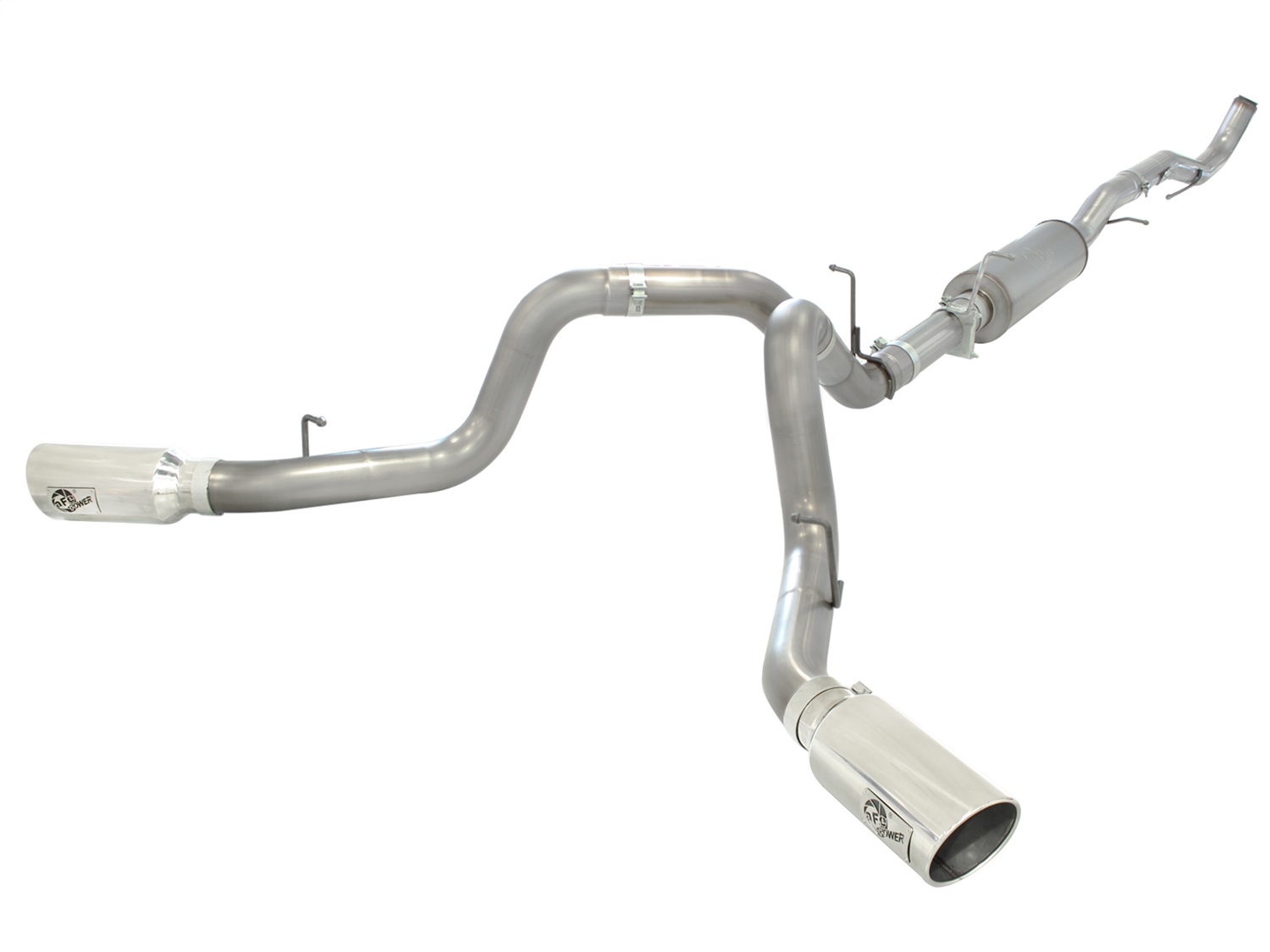 AFE Filters 49-44044-P LARGE Bore HD Down-Pipe Back Exhaust System