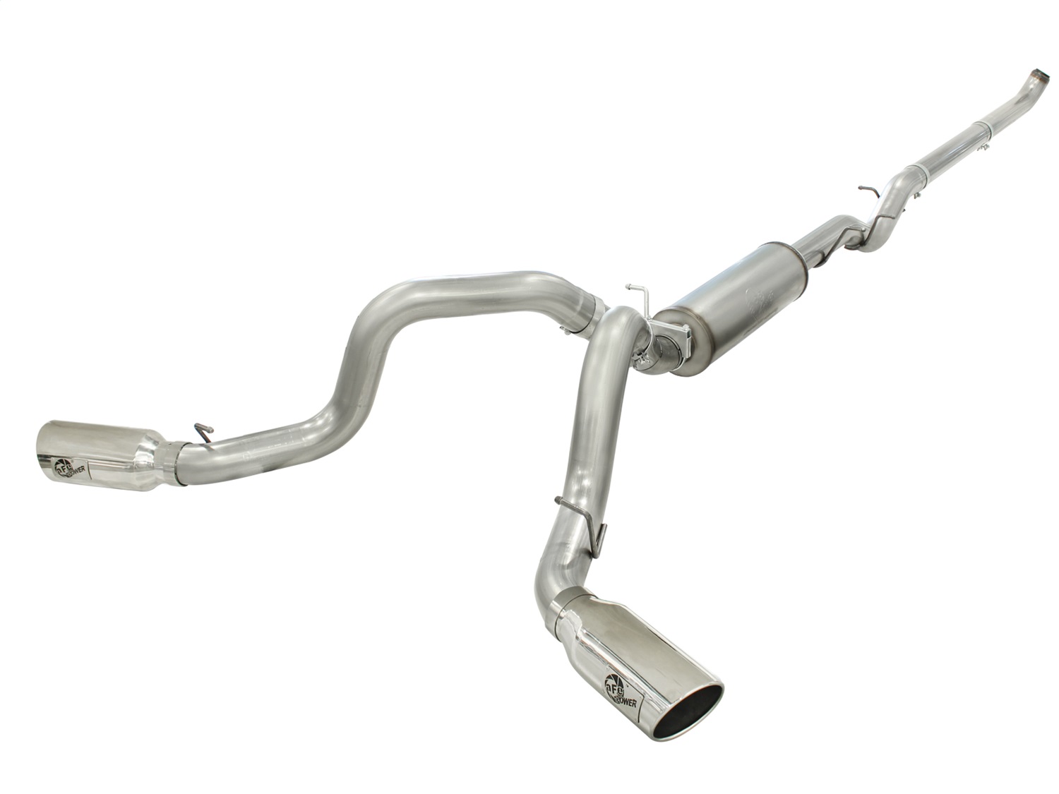 AFE Filters 49-44045-P LARGE Bore HD Down-Pipe Back Exhaust System