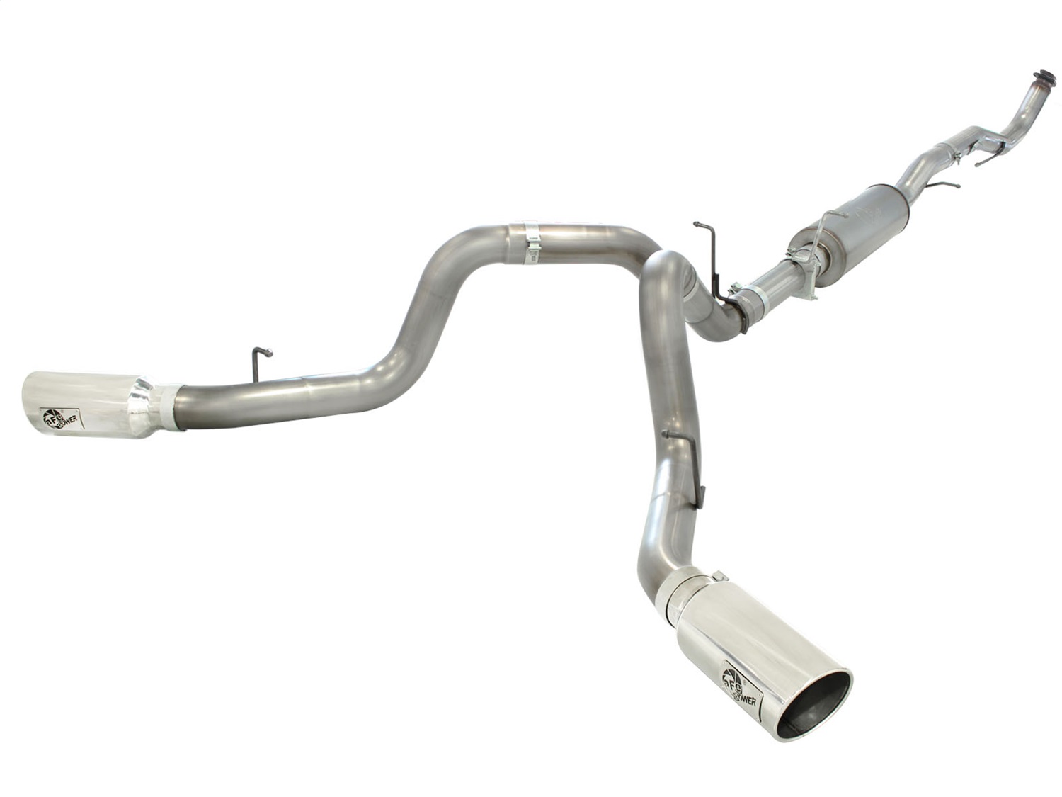 AFE Filters 49-44052-P LARGE Bore HD Down-Pipe Back Exhaust System