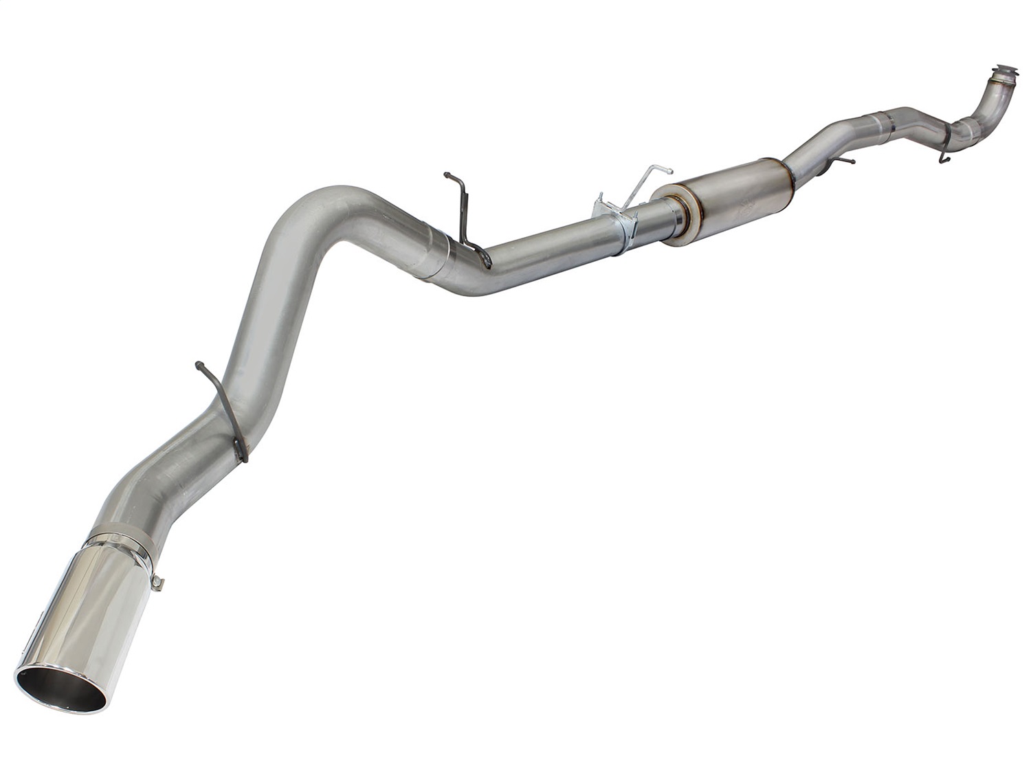AFE Filters 49-44054-P LARGE Bore HD Down-Pipe Back Exhaust System