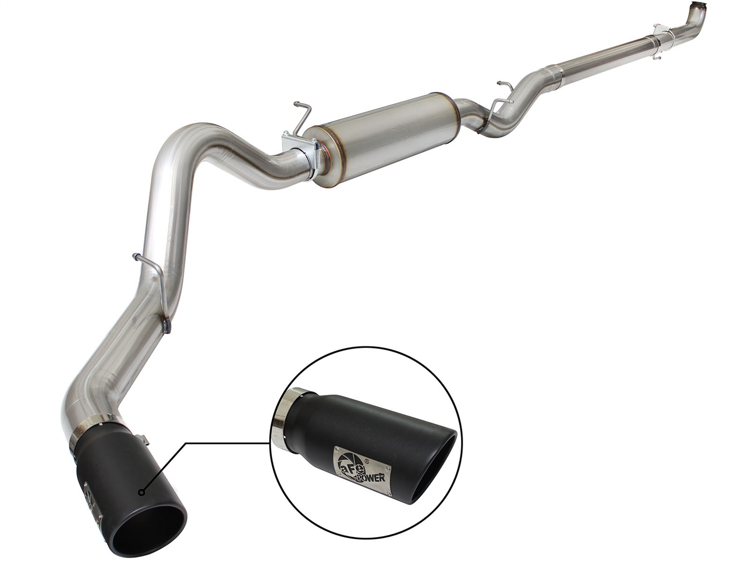 AFE Filters 49-44059-B LARGE Bore HD Down-Pipe Back Exhaust System