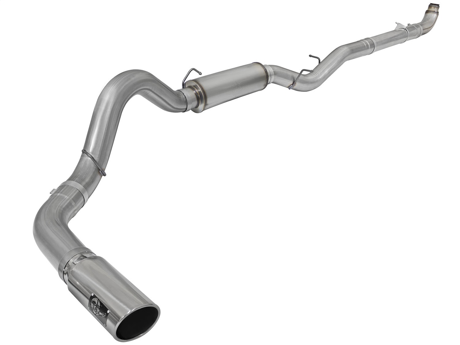 AFE Filters 49-44060-P LARGE Bore HD Down-Pipe Back Exhaust System