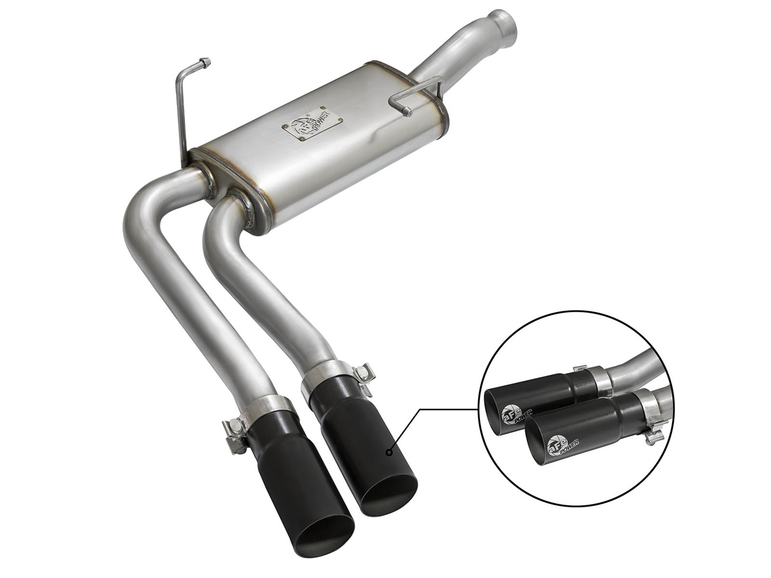 AFE Filters 49-44070-B Rebel Series Cat-Back Exhaust System