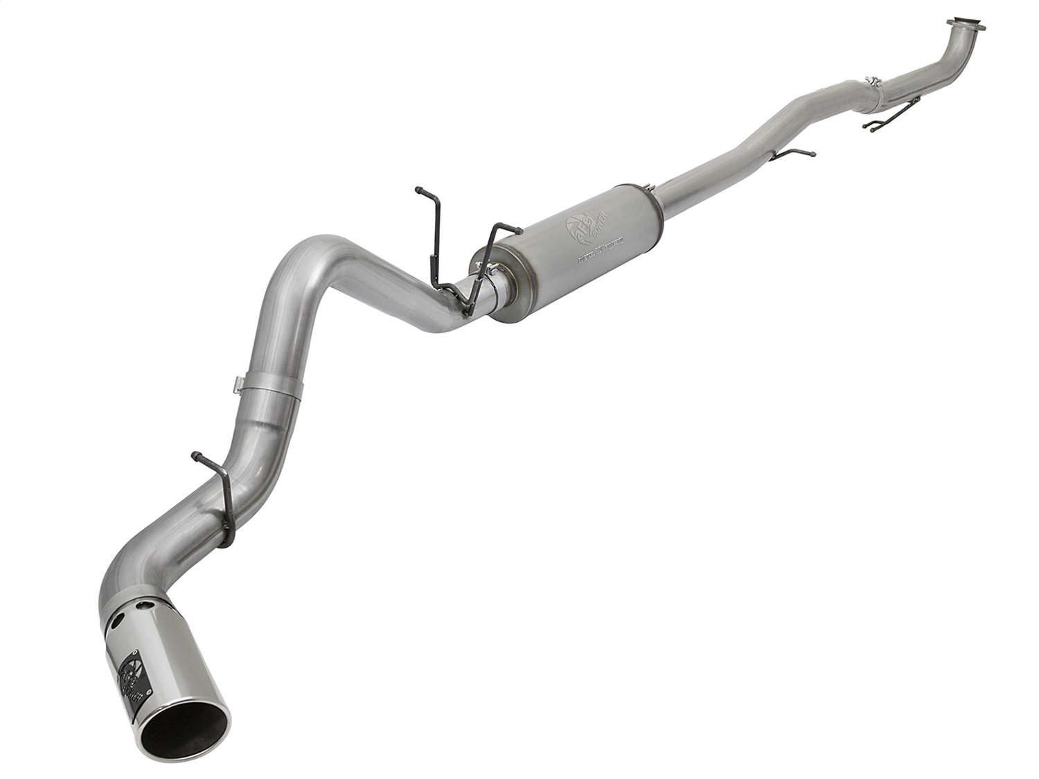 AFE Filters 49-44090-P LARGE Bore HD Down-Pipe Back Exhaust System