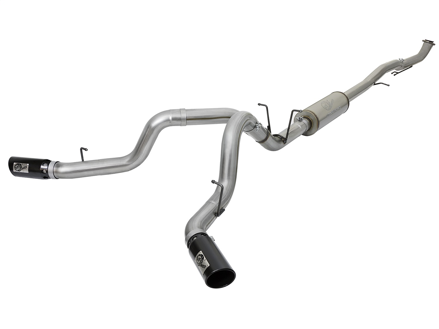 AFE Filters 49-44091-B LARGE Bore HD Down-Pipe Back Exhaust System