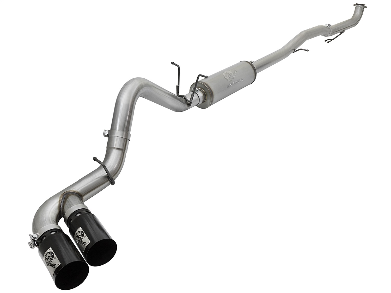 AFE Filters 49-44092-B Rebel XD Series Down-Pipe Back Exhaust System