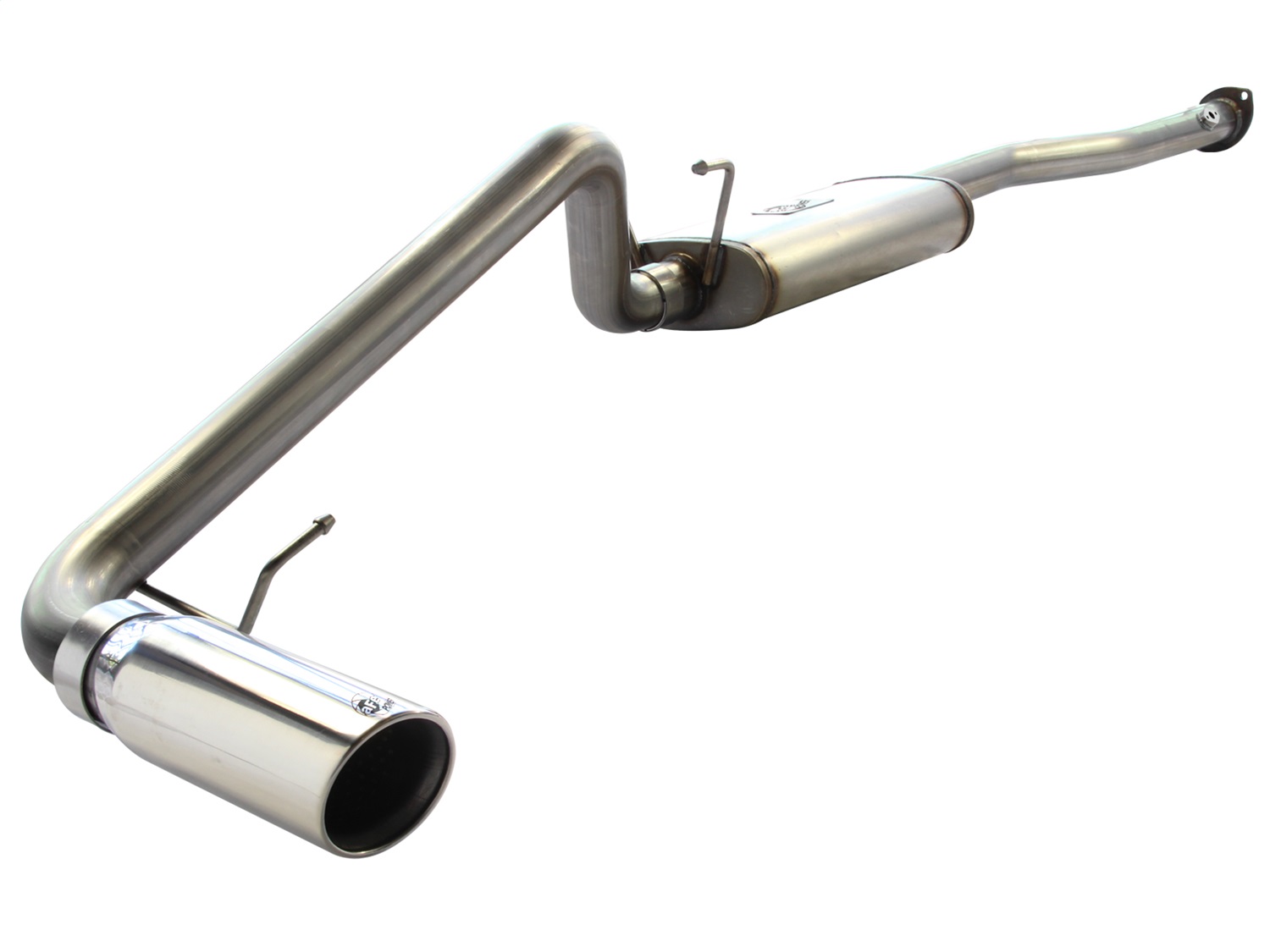 aFe Cat-Back Exhaust Fit Tacoma 99-04 2.4/2.7L 2.5" Stainless w/ Polished Tip
