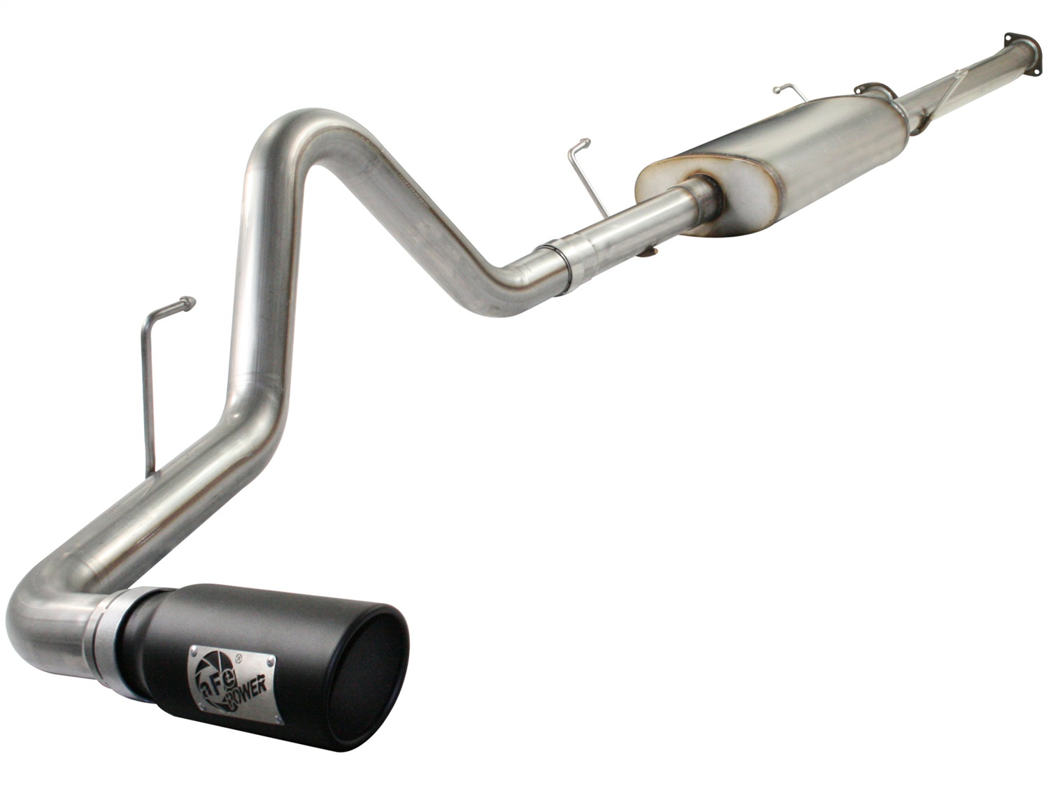 AFE MACH Force-Xp 3in Stainless Steel Cat-Back Exhaust System w/Black Tip