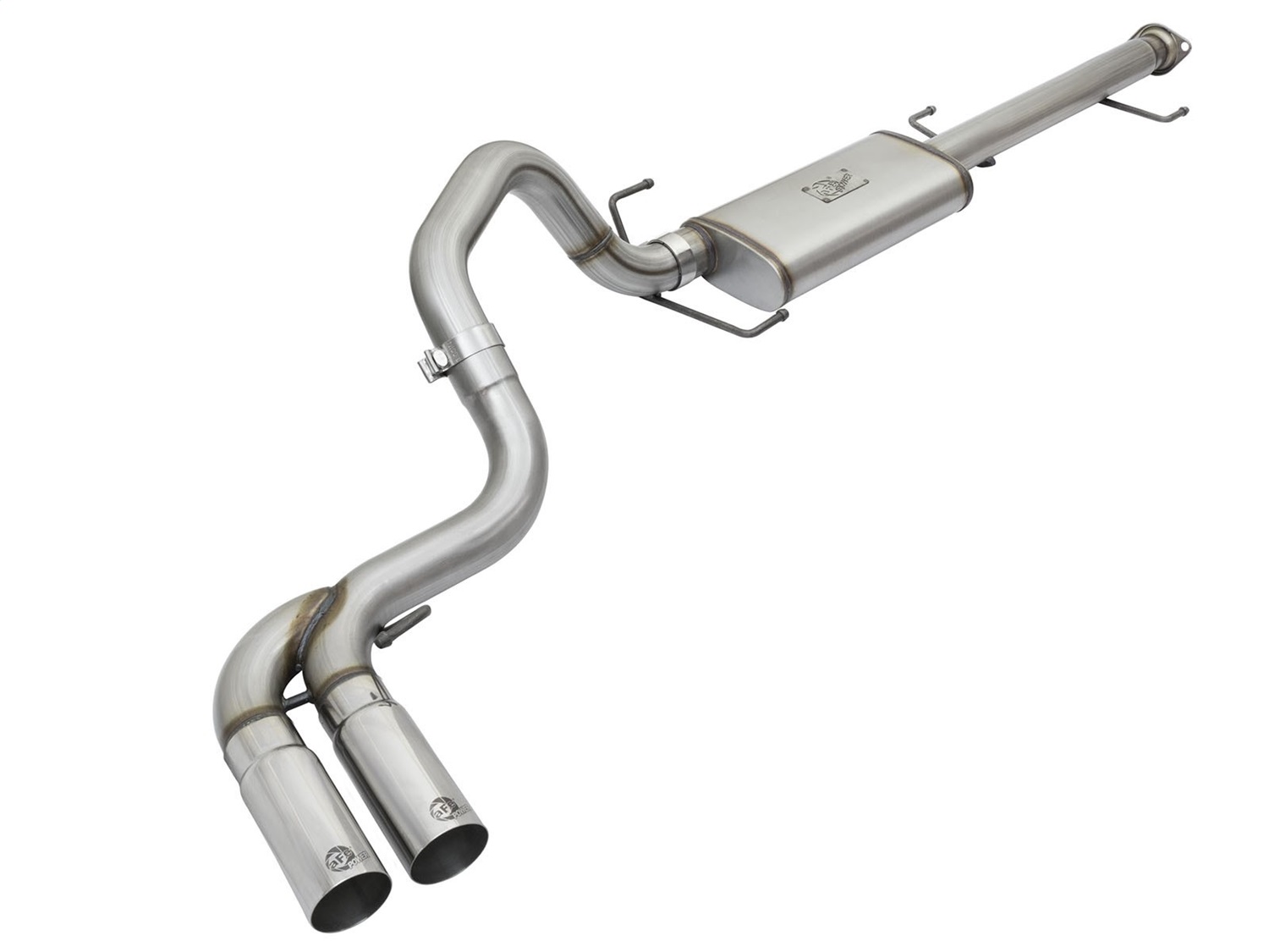 AFE Cat-Back Exhaust System w/ Mid-Side Exit Polished Tips 49-46030-P