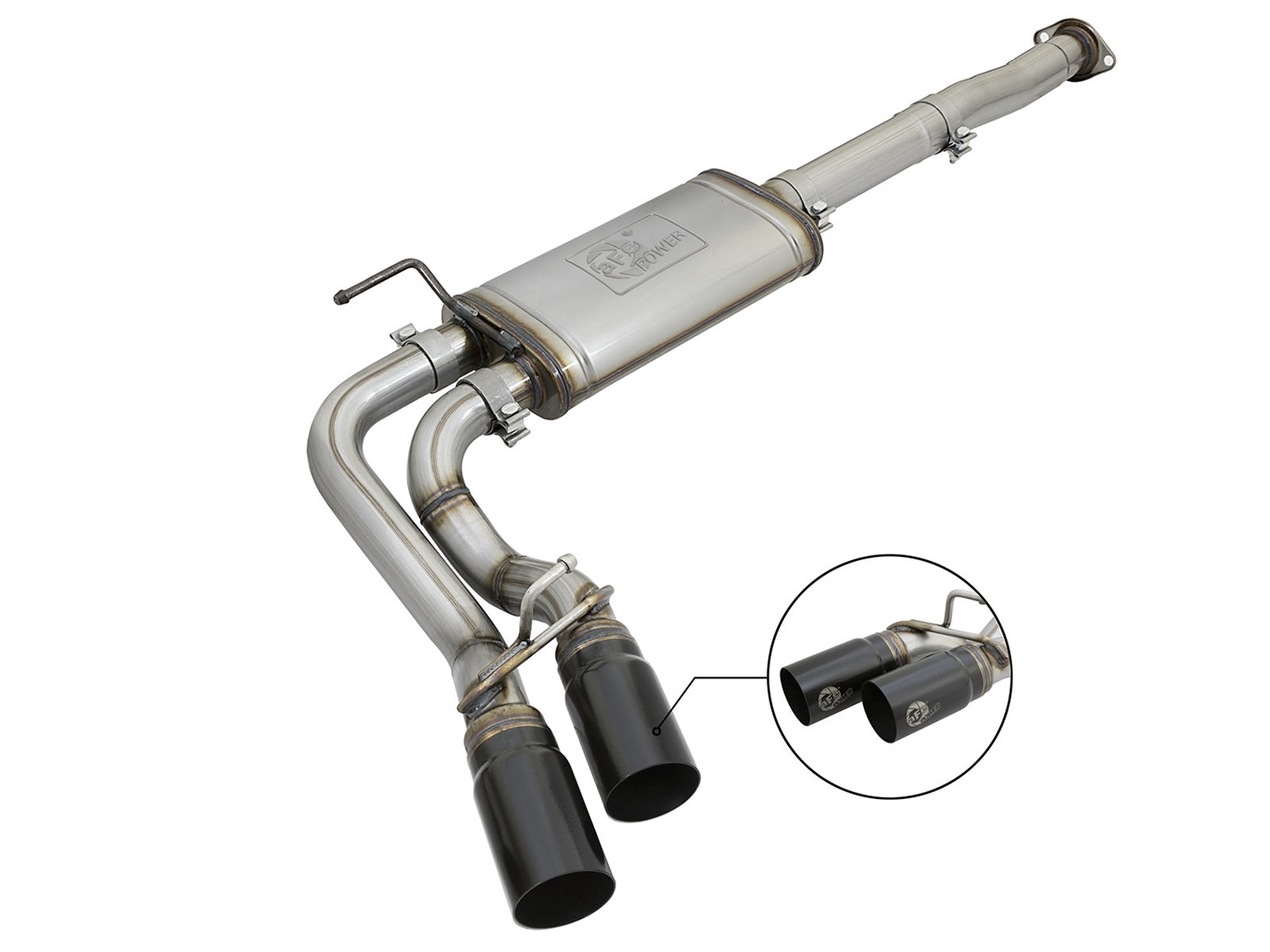 aFe Power 49-46033-B Rebel Series Exhaust System (3", Cat-Back, Stainless Steel)