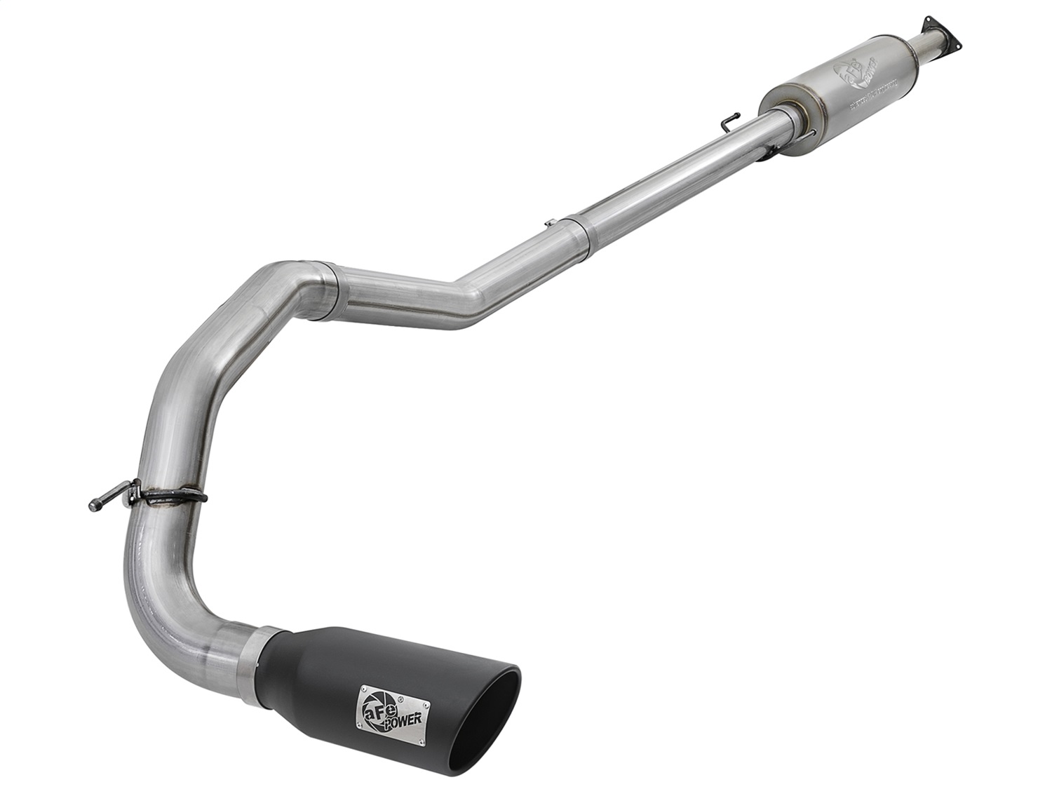 AFE Filters 49-46127-B LARGE Bore HD Down-Pipe Back Exhaust System Fits Titan XD