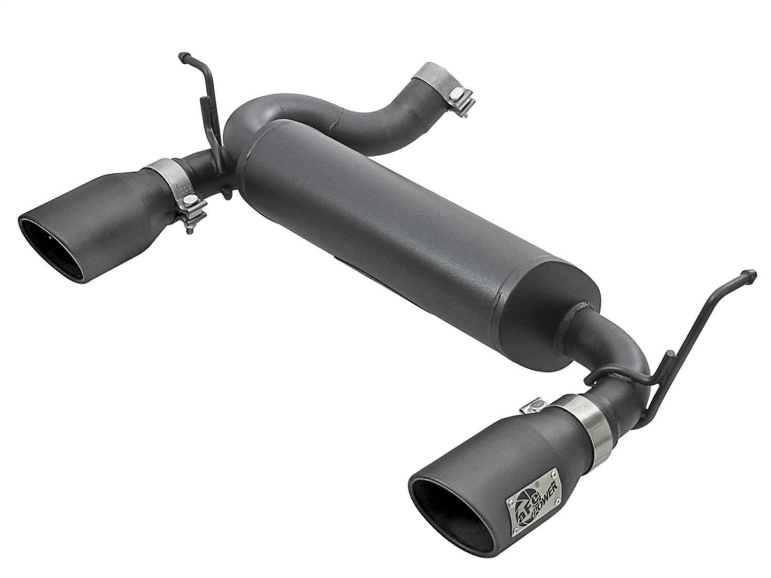 aFe 409 SS Axle-Back Exhaust w/ Black Tips Fit 2007+ Wrangler (JK) V6 3.6L/3.8L