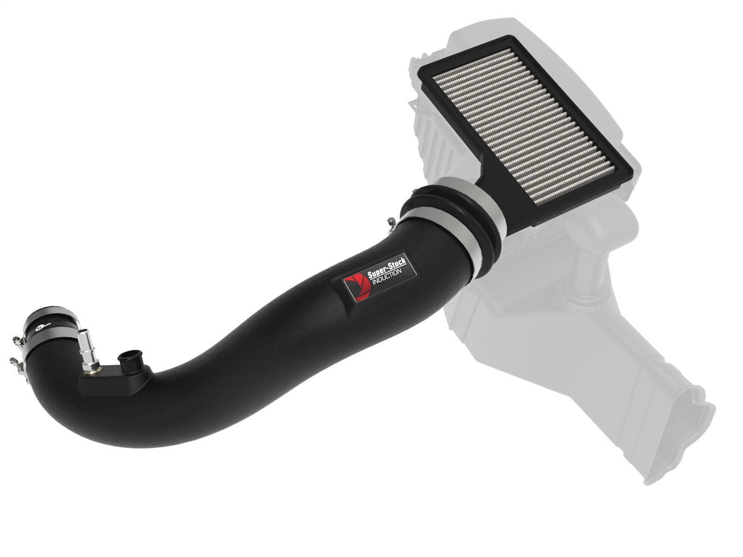 aFe Super Stock Induction System Pro Dry S Media Fit 15-20 Mustang L4-2.3L (t)