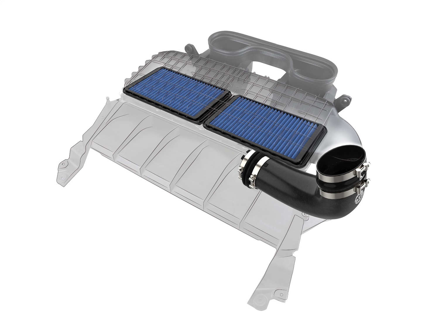 AFE Filters 55-10014RC Super Stock Pro 5R Air Intake System Fits 21-24 1500