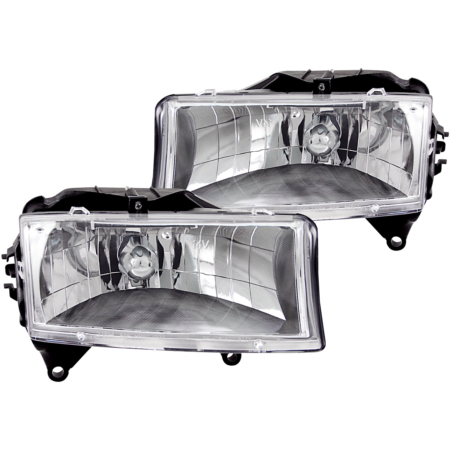 Anzo USA 111021 Crystal Headlight Set Fits 97-04 Dakota Durango