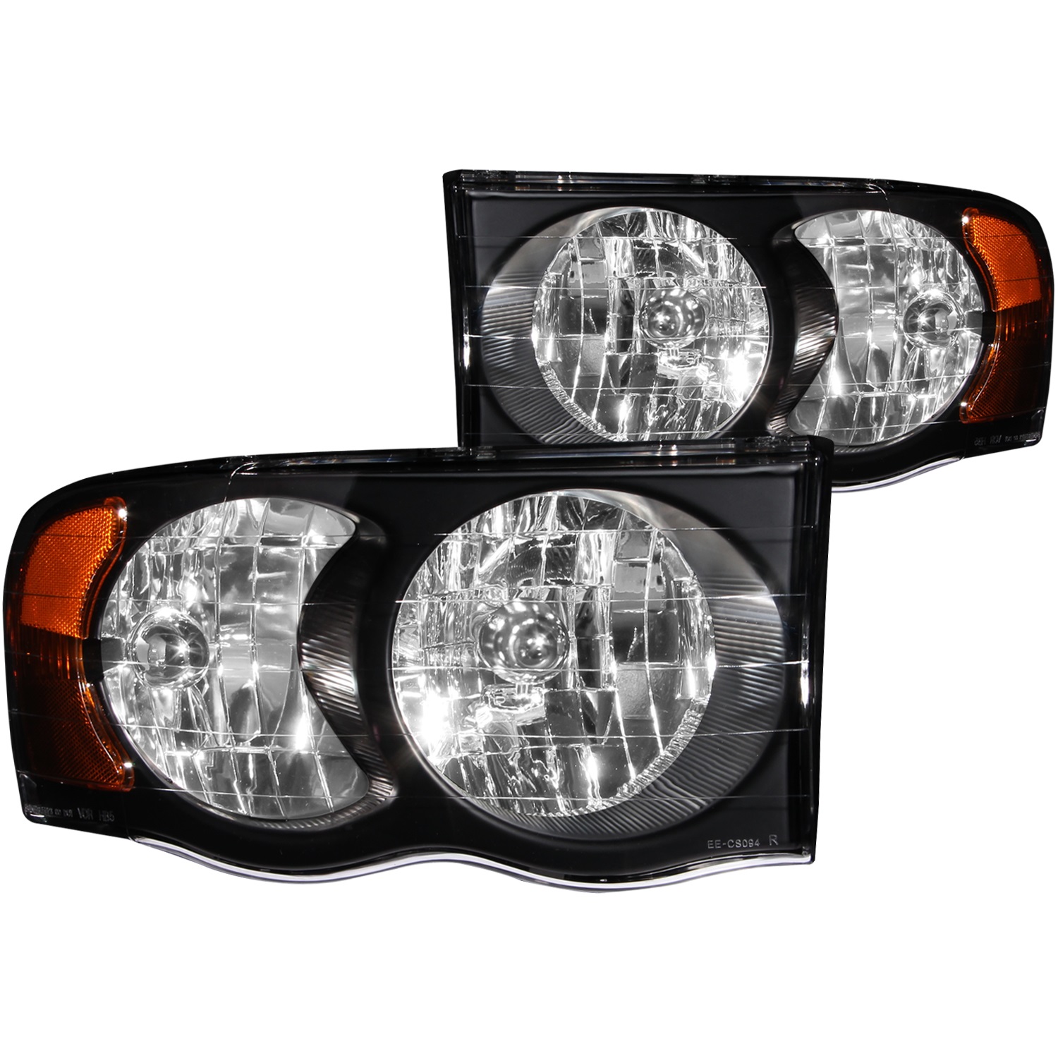 Anzo USA 111022 Crystal Headlight Set Fits 02-05 Ram 1500 Ram 2500 Ram 3500