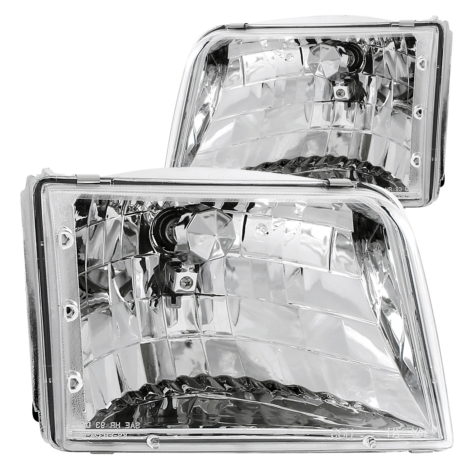 ANZO 111036 CRYSTAL HEADLIGHTS CHROME CLEAR 1993-1997 Ranger