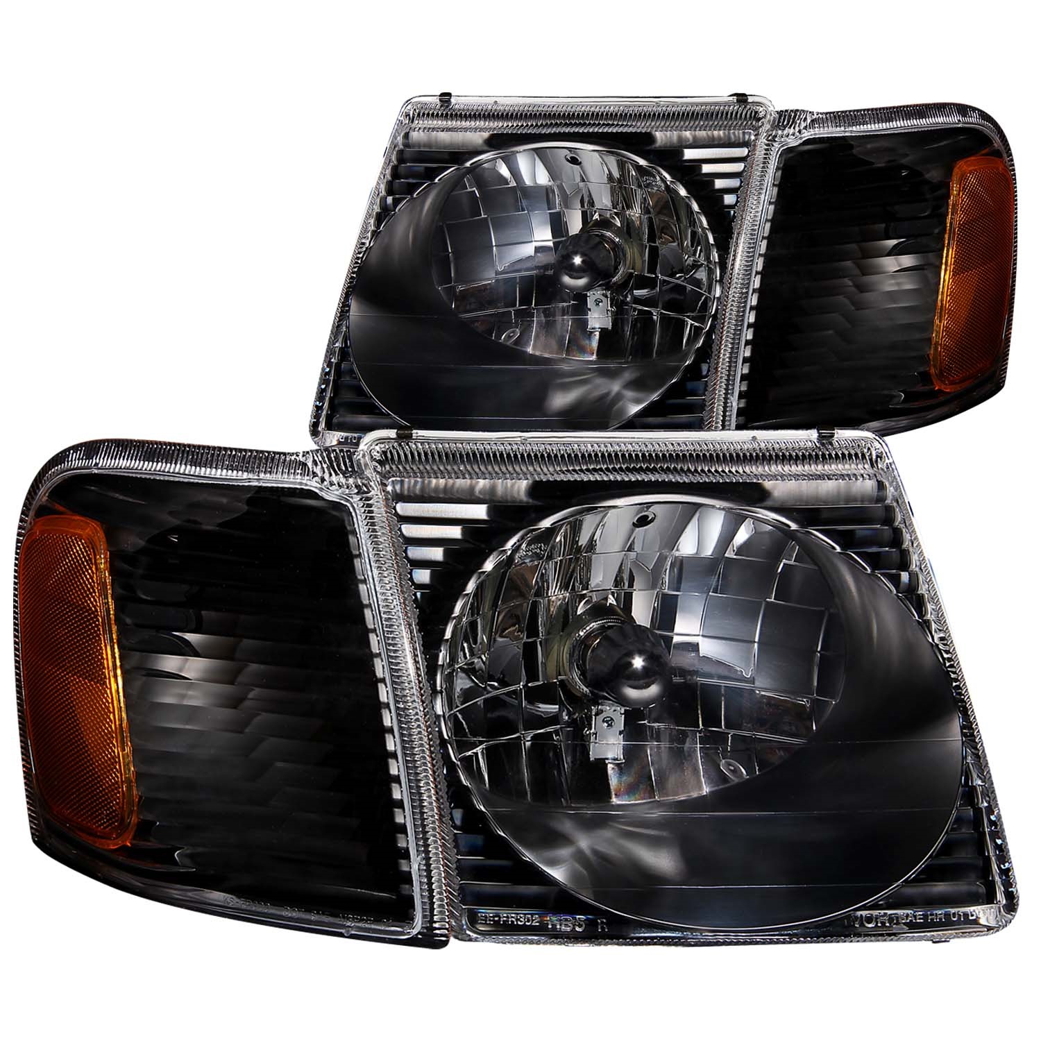 Anzo USA 111041 Crystal Headlight Set Fits 01-05 Explorer Sport Trac