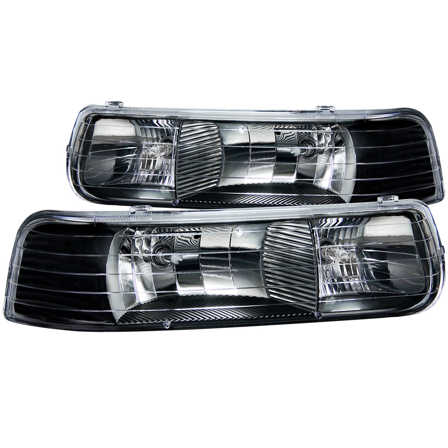 ANZO 111155 CRYSTAL HEADLIGHTS BLACK CLEAR 2000-2006 Suburban/Tahoe