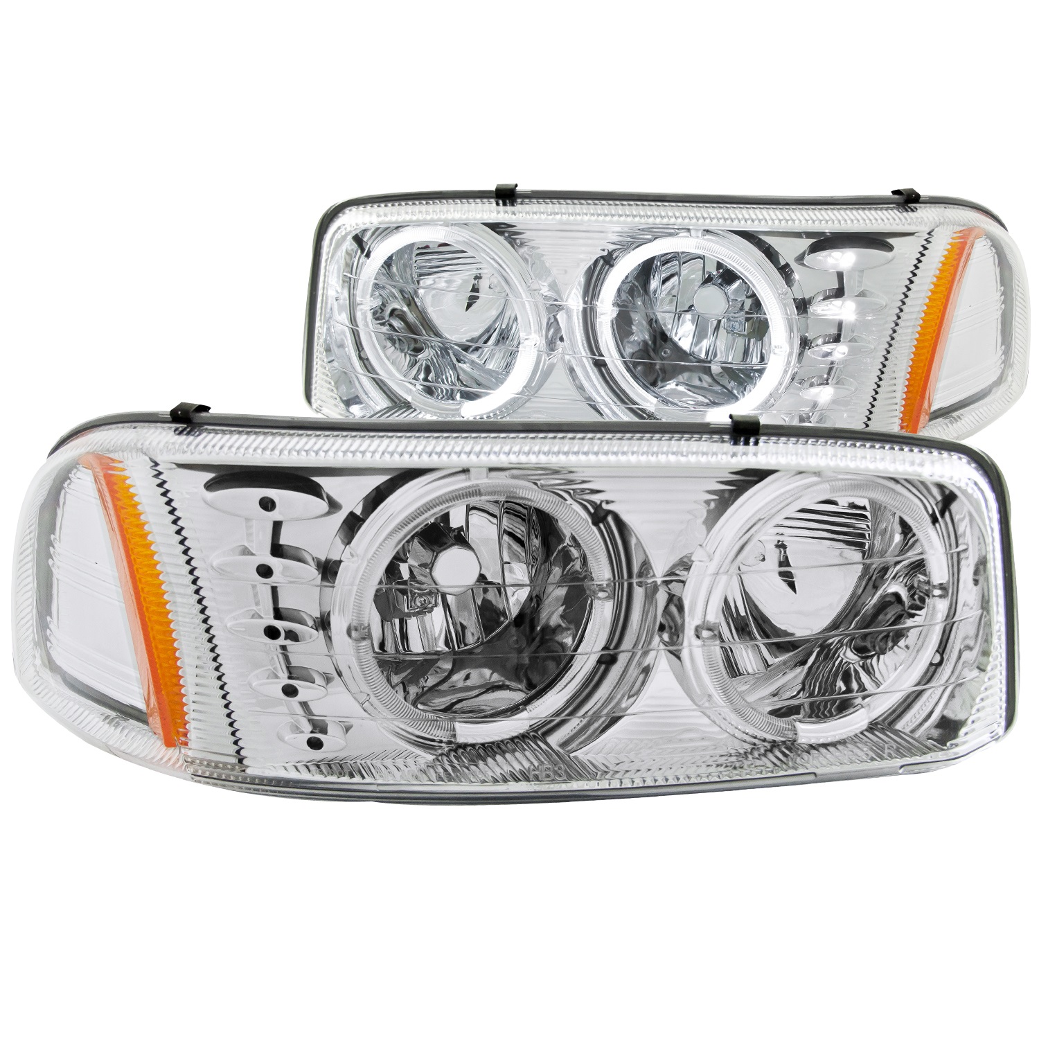 Anzo USA 111208 Crystal Headlight Set w/Halo