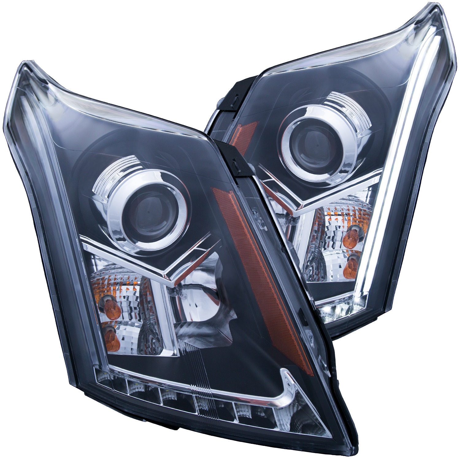 Anzo USA 111308 Projector Headlight Set Fits 10-16 SRX