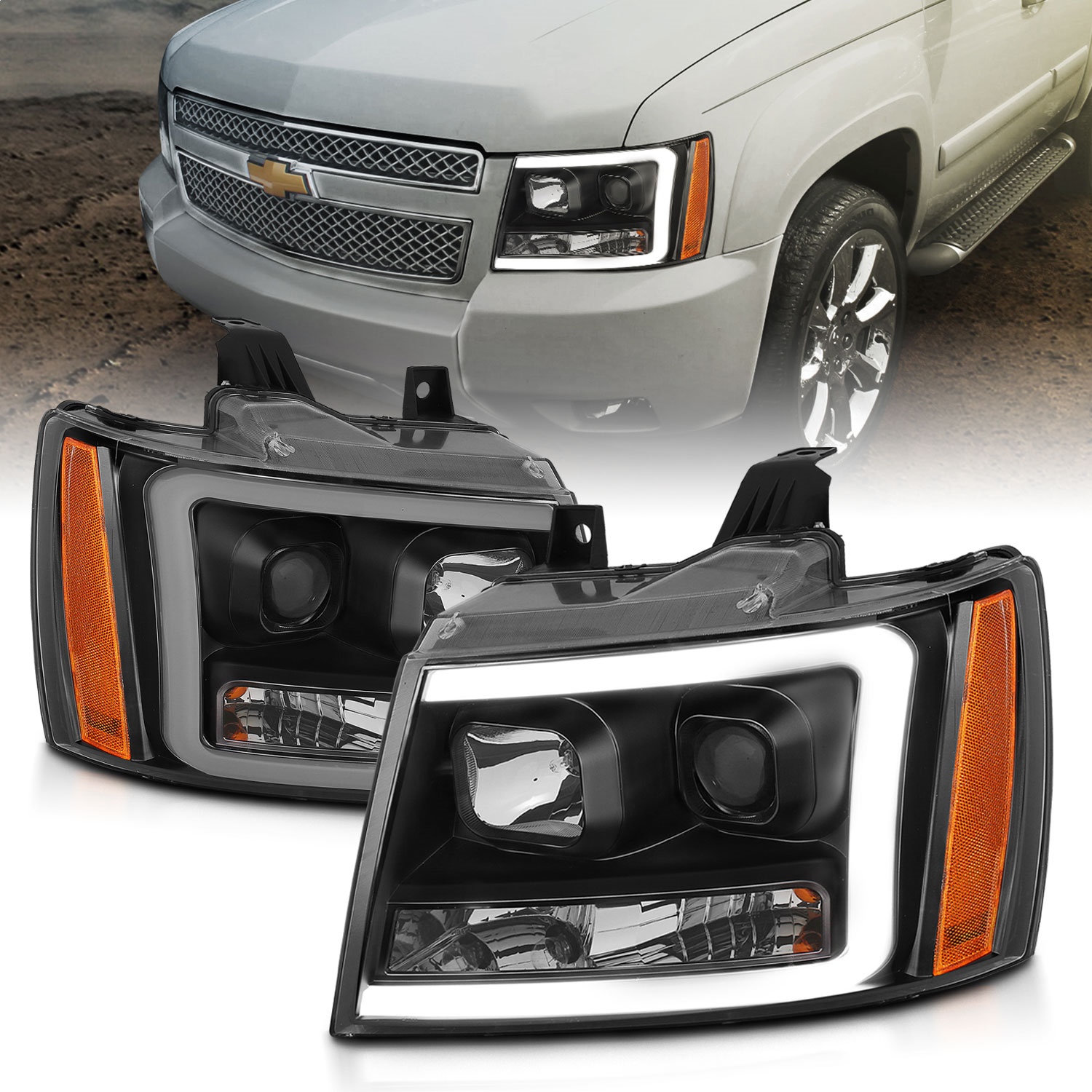 Anzo USA 111402 Projector Headlight Set