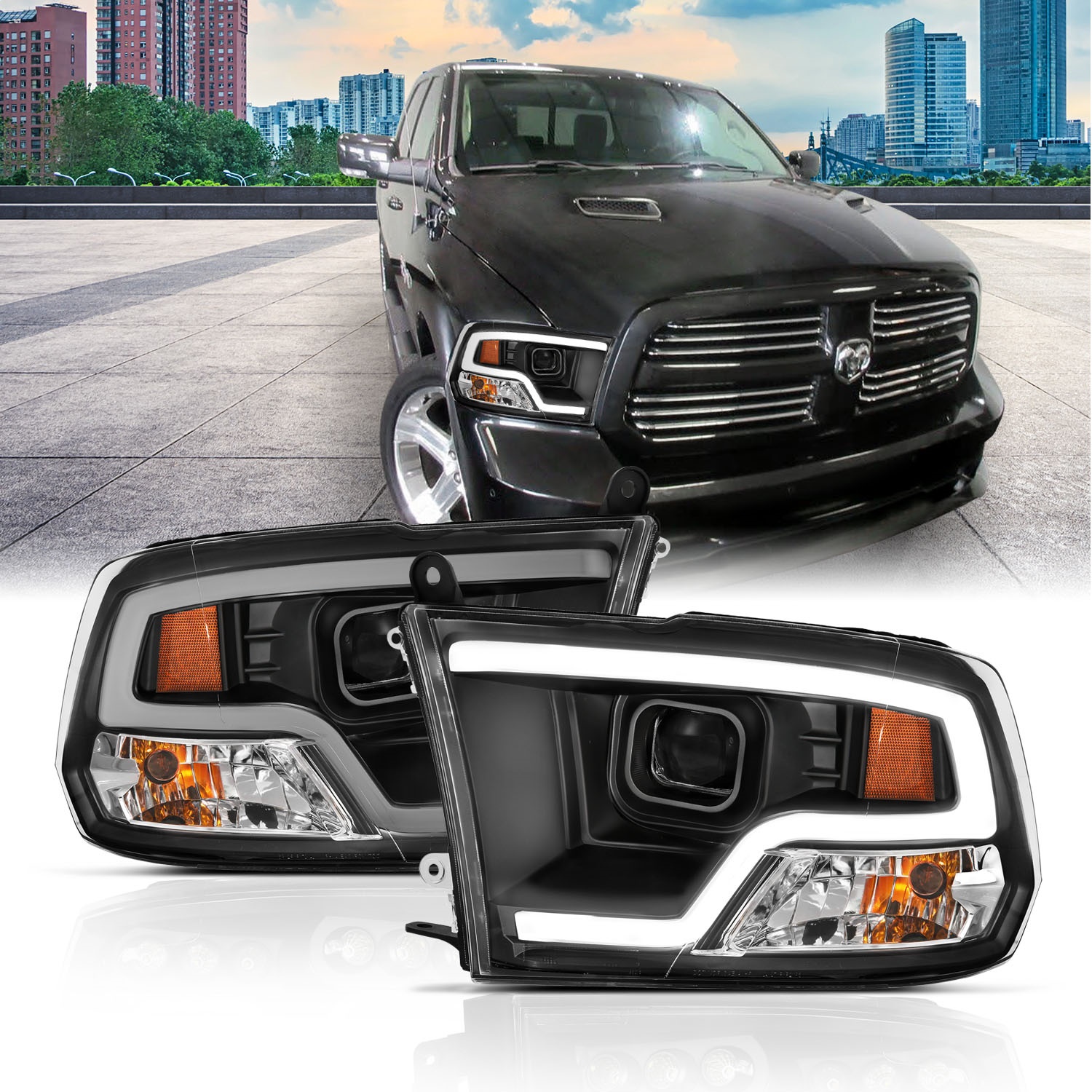 Anzo USA 111404 Projector Headlight Set