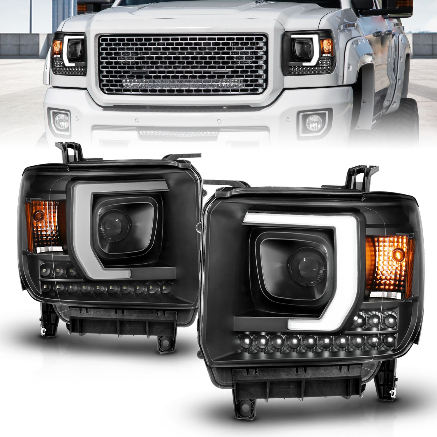 Anzo USA 111450 Projector Headlight Set