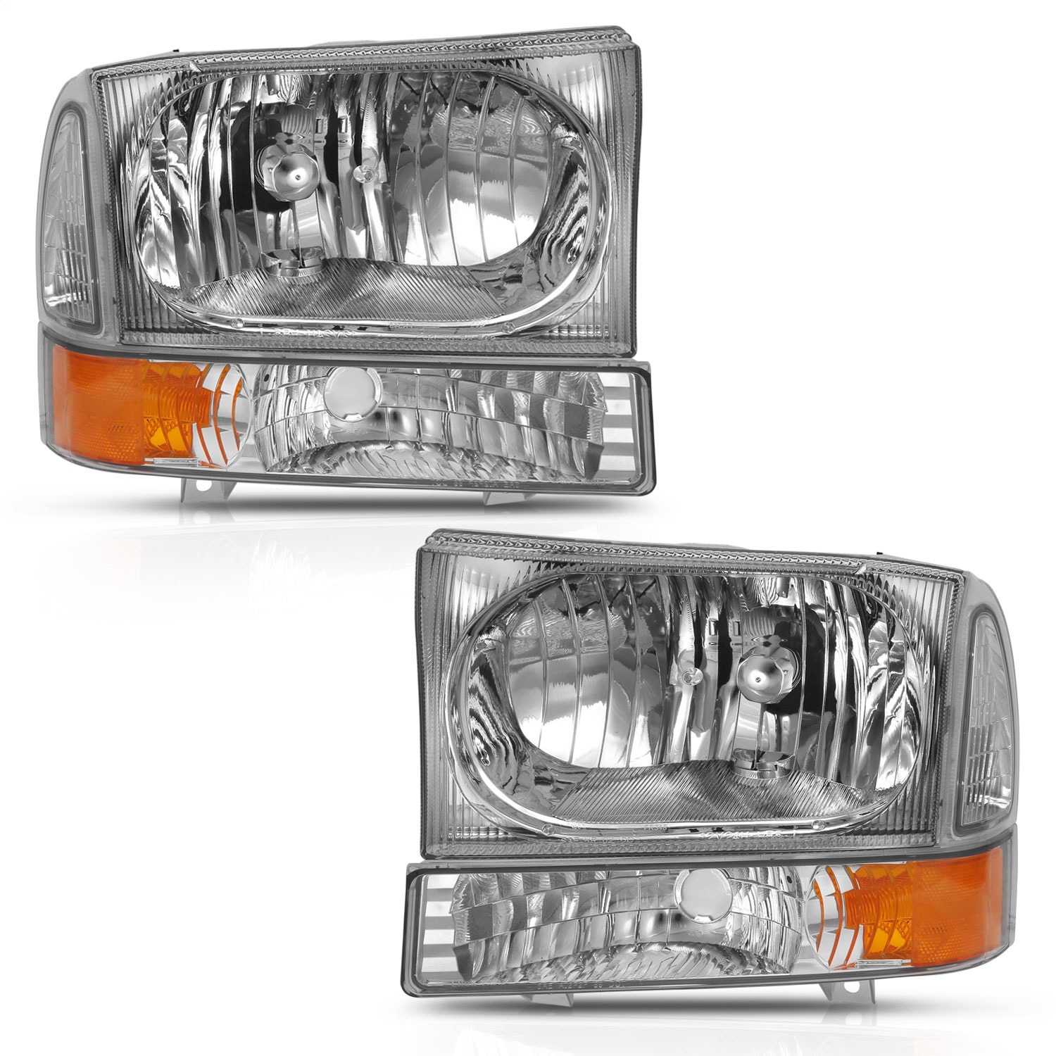 Anzo USA 111458 Crystal Headlight Set