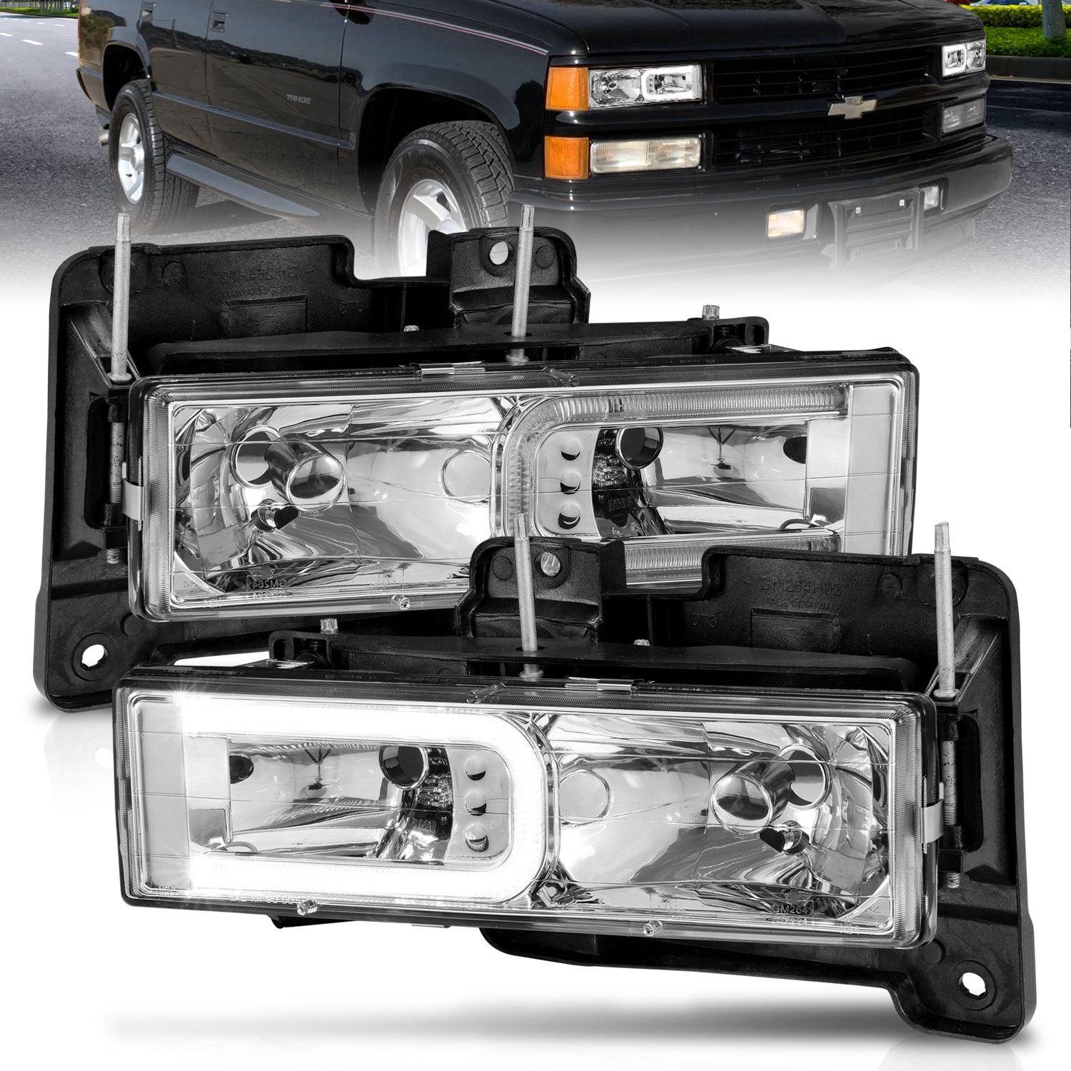 Anzo USA 111499 Crystal Headlight Set