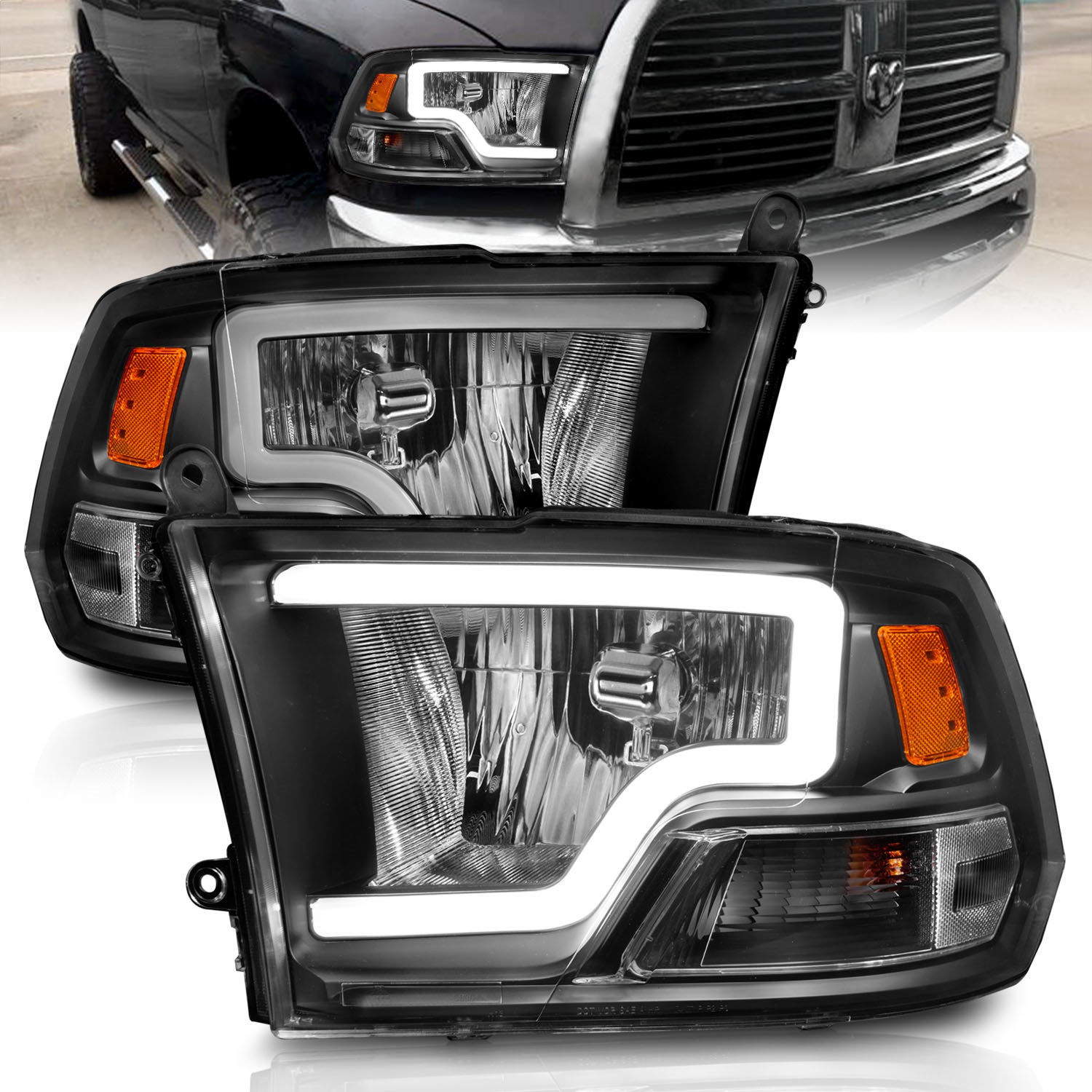 Anzo USA 111515 Crystal Headlight Set