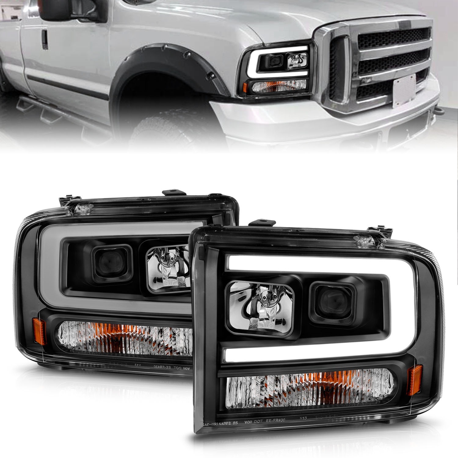 Anzo USA 111551 Projector Headlight Set