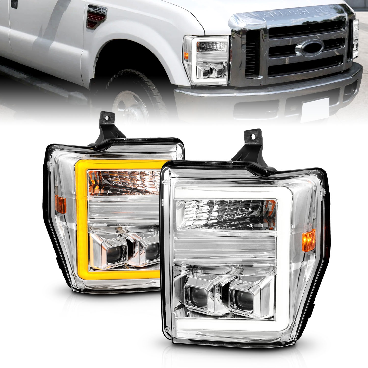 Anzo USA 111587 Projector Headlight Set