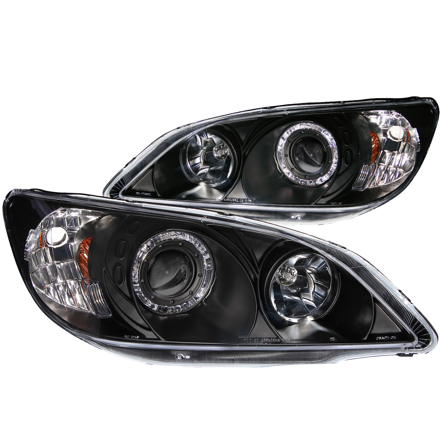 Anzo USA 121059 Projector Headlight Set w/Halo Fits 04-05 Civic