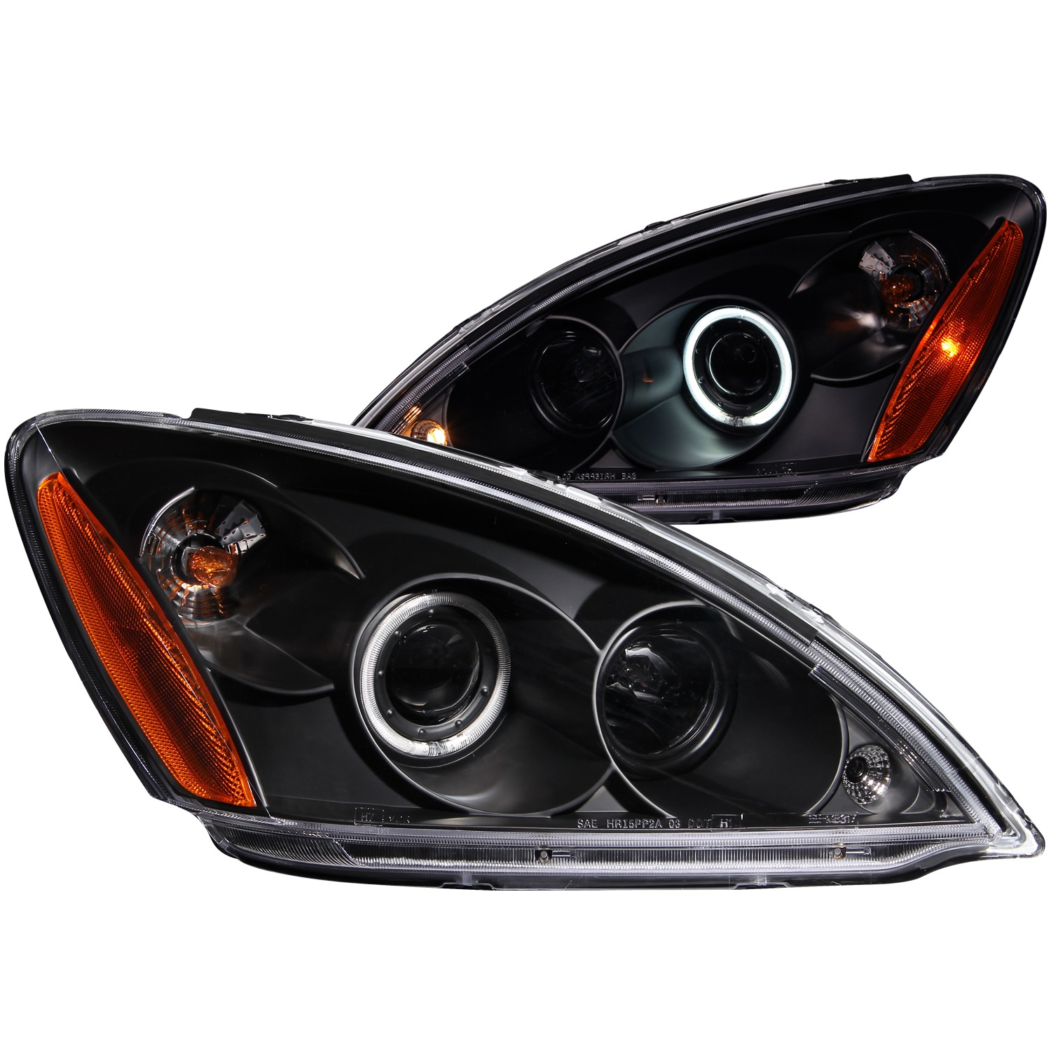 Anzo USA 121102 Projector Headlight Set w/Halo Fits 04-06 Lancer